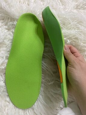 Bright Lime Green Orthotic Shoe Insoles